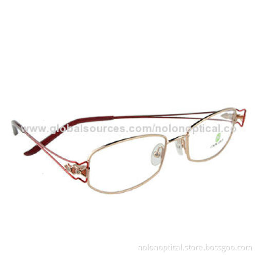 Metallic Women's Optical Light Weight Frame Rhinestone Eyeglasses